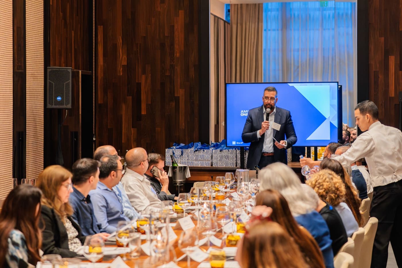 American Express dinner at Bourbon Steak, JW Marriott Miami Turnberry, photographed by Lunna Agency