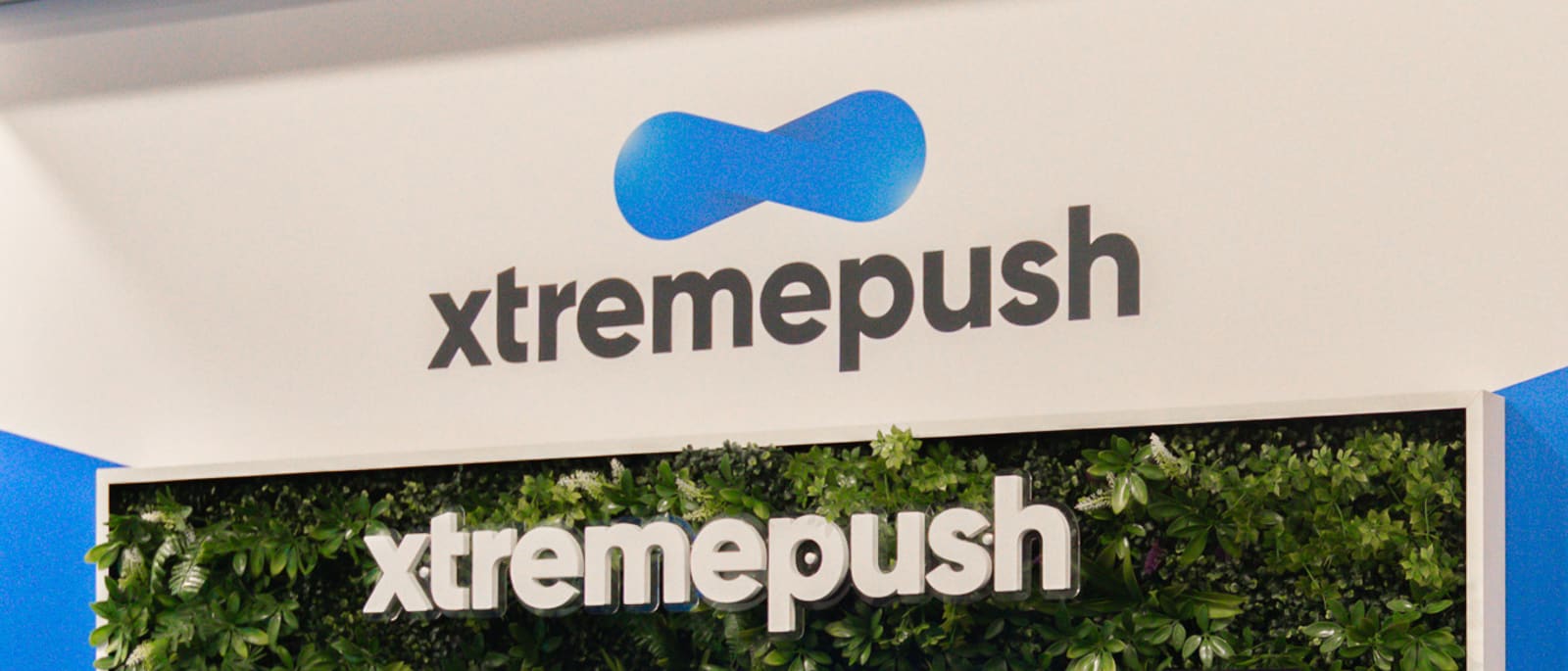 XtremePush marketing technology display photographed by Lunna Agency at a Fort Lauderdale convention